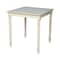 International Concepts Square Solid Wood Top Table, Turned Legs, Unfinished, 30 W, 30 L, 30 in H, Wood, Unfinished K-3030-330T - alternate 1